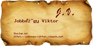 Jobbágy Viktor névjegykártya