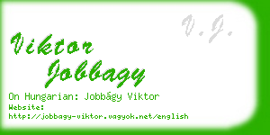 viktor jobbagy business card